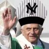 The Pope visits Yankee Stadium on April 20th, 2008. He went 2 for 3 with a walk.