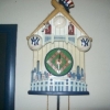 Yankee cuckoo clock.  Very annoying that the umpire comes out and chirps every half hour.  I had to remove the batteries. lol